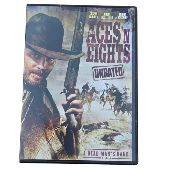 Aces N Eights DVD Unrated Western Film Casper Van Dien Ernest Borgnine 2008 - Picture 1 of 13